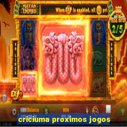 criciuma proximos jogos